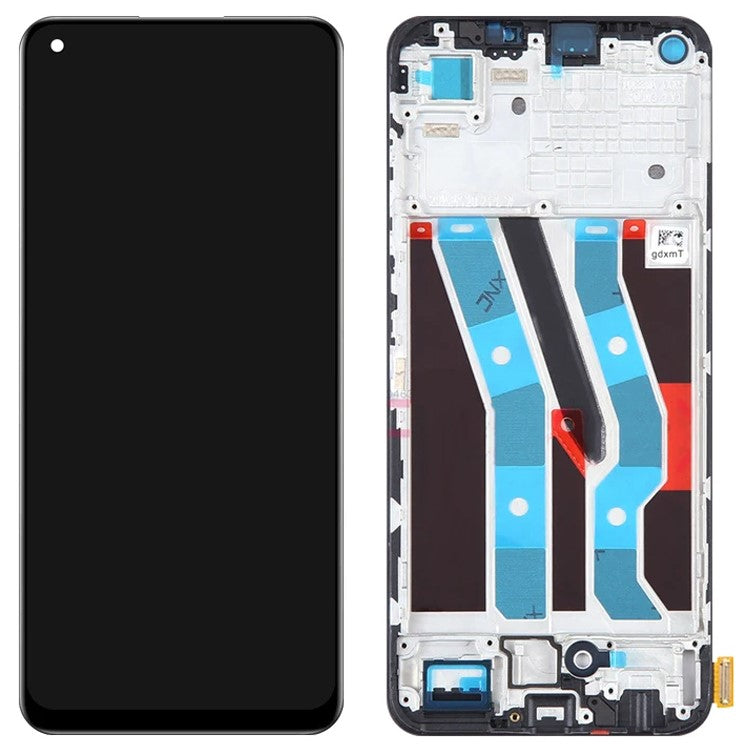 For Realme 11 4G (159.9x73.3x7.95mm) Grade C OLED Screen and Digitizer Assembly + Frame Spare Part (Without Logo)