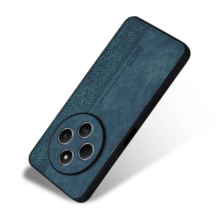 AZNS For Xiaomi Poco C75 4G / Redmi 14R 5G / 14C 4G Case Protective PU Leather Covered TPU Phone Shell - Green