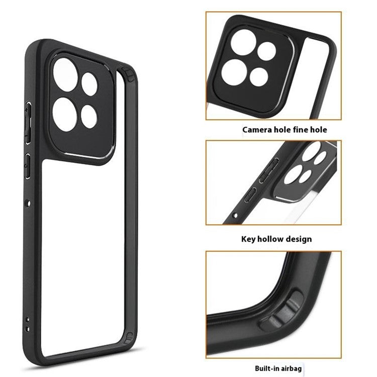 For Motorola Edge 50 Neo 5G / Moto S50 5G / Thinkphone 25 5G Case Shockproof PC+TPU Clear Back Phone Cover