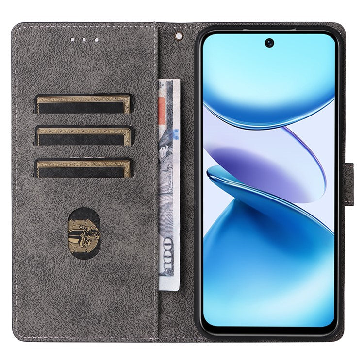 For Infinix Smart 9 4G X6532 / Hot 50i 4G X6531 Wallet Case RFID Blocking PU Leather Cover Stand View - Blue