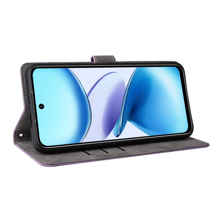 For Infinix Smart 9 4G X6532 / Hot 50i 4G X6531 Wallet Case RFID Blocking PU Leather Cover Stand View - Purple