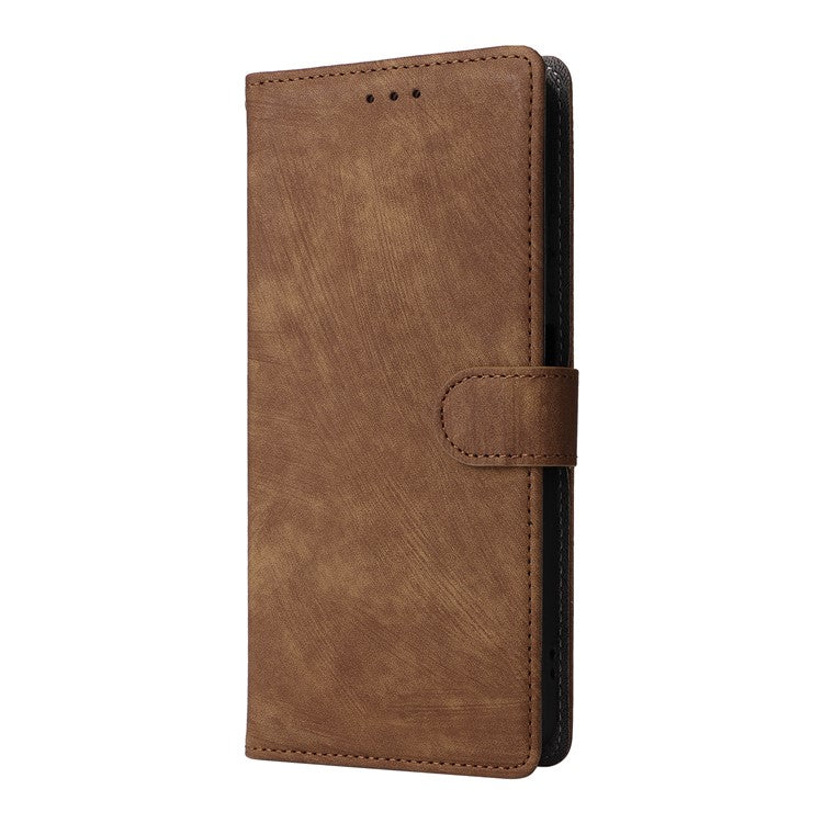 For Infinix Smart 9 4G X6532 / Hot 50i 4G X6531 Wallet Case RFID Blocking PU Leather Cover Stand View - Brown