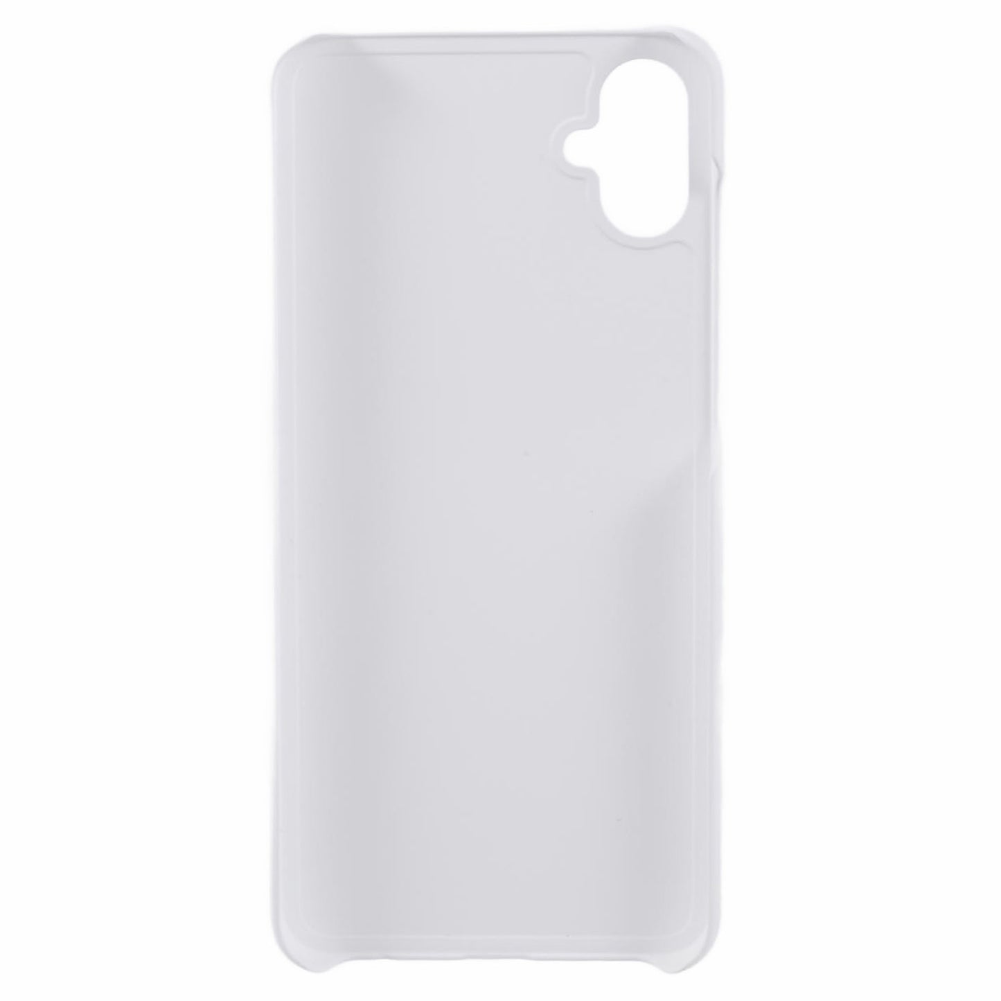 For Samsung Galaxy A06 Case Hard PC Frosted Minimalist Phone Cover - White