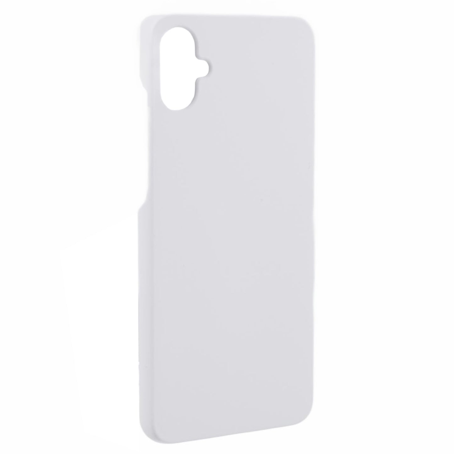 For Samsung Galaxy A06 Case Hard PC Frosted Minimalist Phone Cover - White