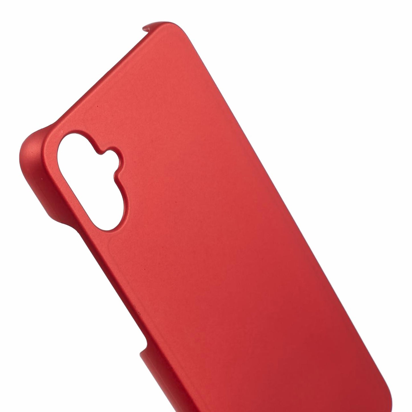 For Samsung Galaxy A06 Case Hard PC Frosted Minimalist Phone Cover - Red
