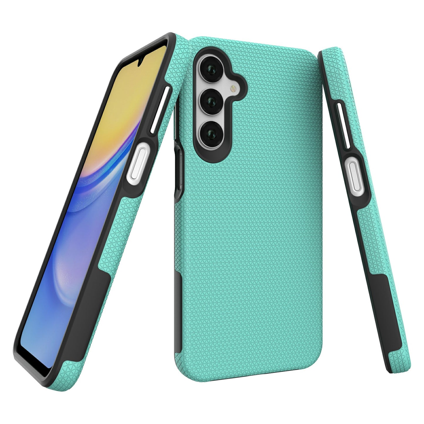 For Samsung Galaxy A16 5G / A16 4G Case TPU+PC Four Corner Anti-Drop Phone Cover - Mint Green
