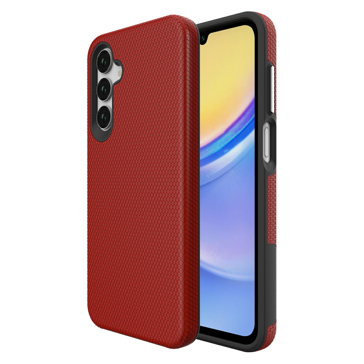 For Samsung Galaxy A16 5G / A16 4G Case TPU+PC Four Corner Anti-Drop Phone Cover - Red