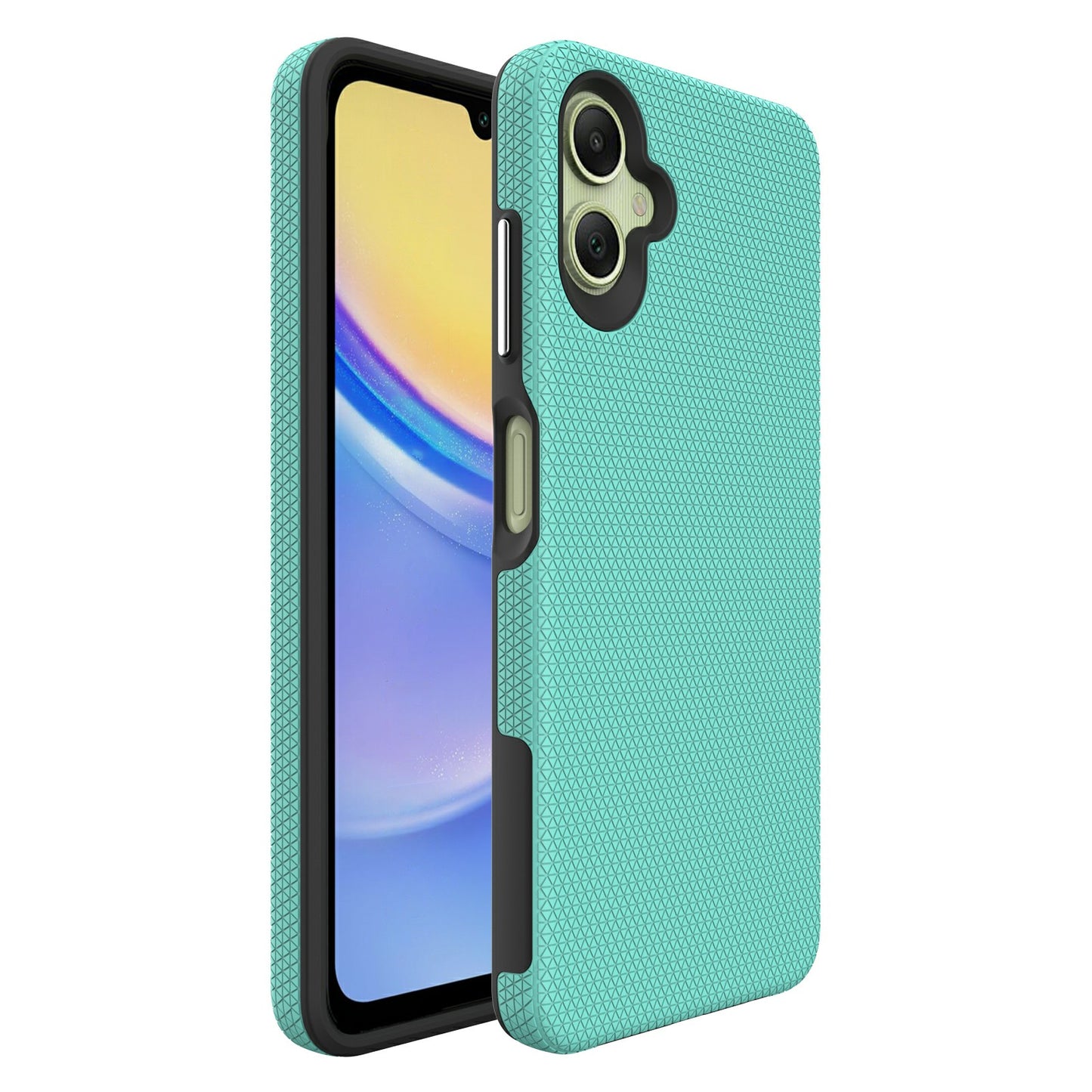 For Samsung Galaxy A06 Case TPU+PC Four Corner Anti-Drop Phone Cover - Mint Green