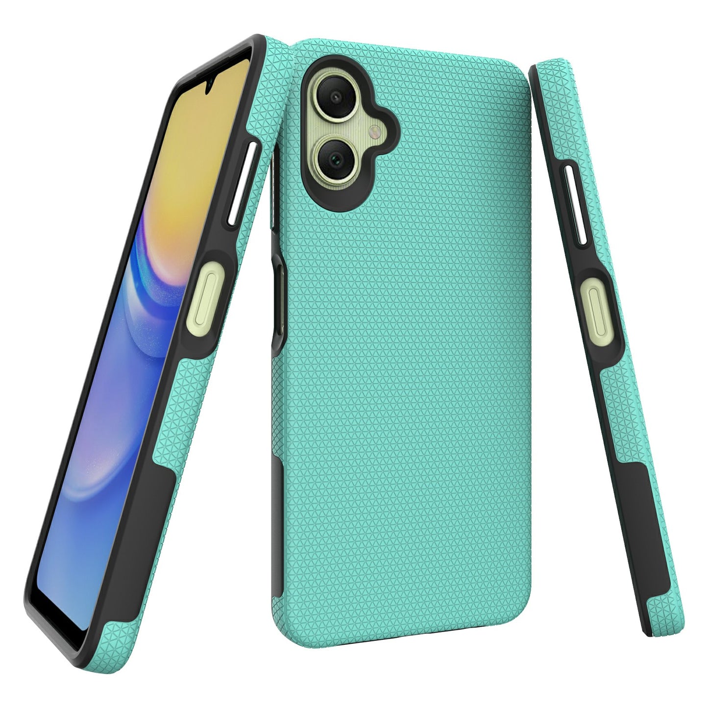 For Samsung Galaxy A06 Case TPU+PC Four Corner Anti-Drop Phone Cover - Mint Green