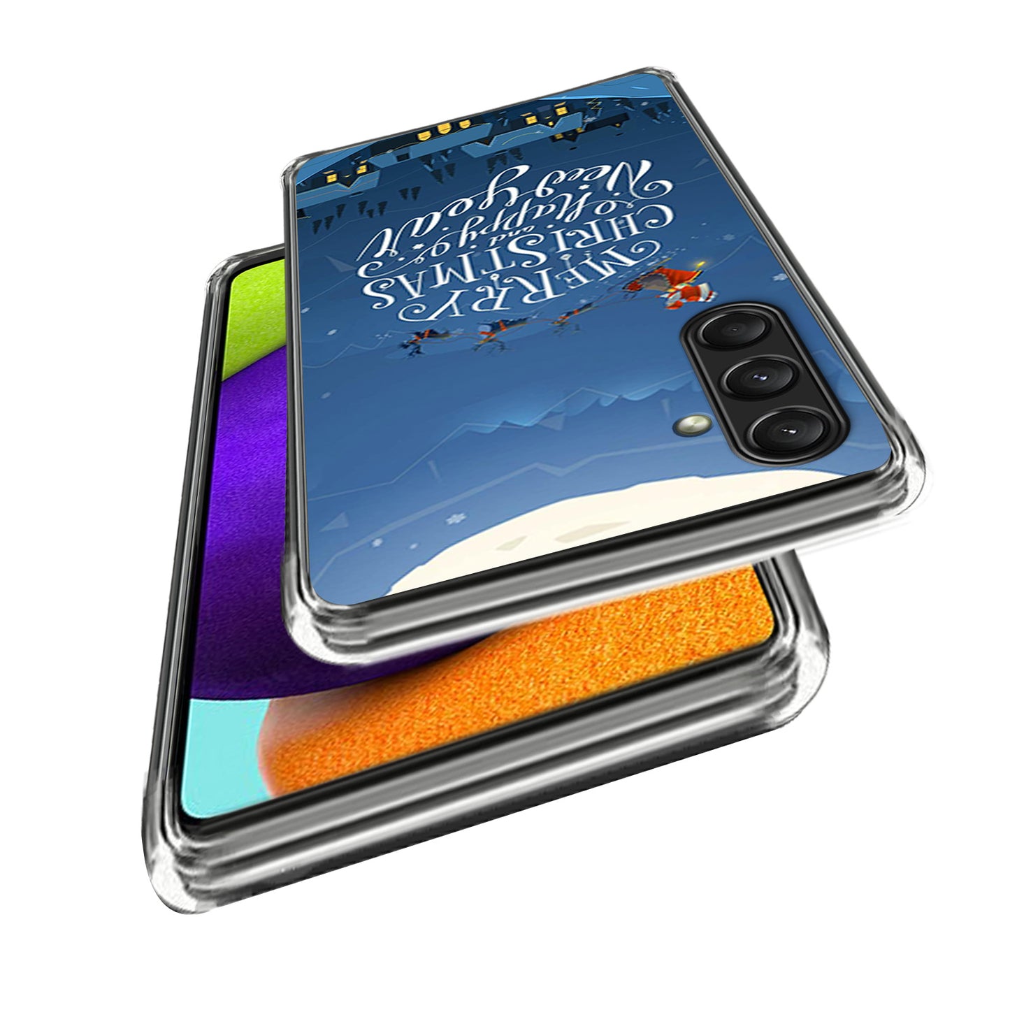 For Samsung Galaxy A16 5G / A16 4G Case Christmas Pattern Printing Soft TPU Phone Cover - Style B