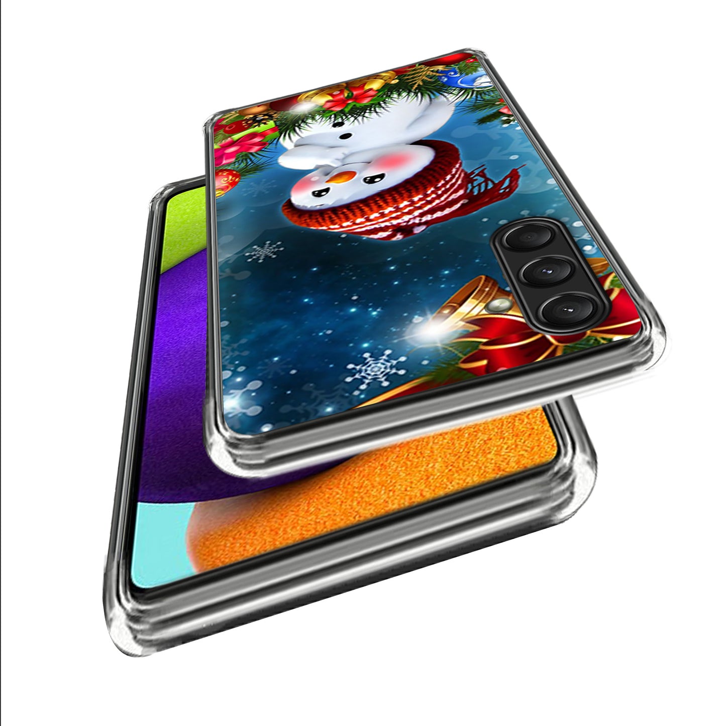 For Samsung Galaxy A16 5G / A16 4G Case Christmas Pattern Printing Soft TPU Phone Cover - Style E