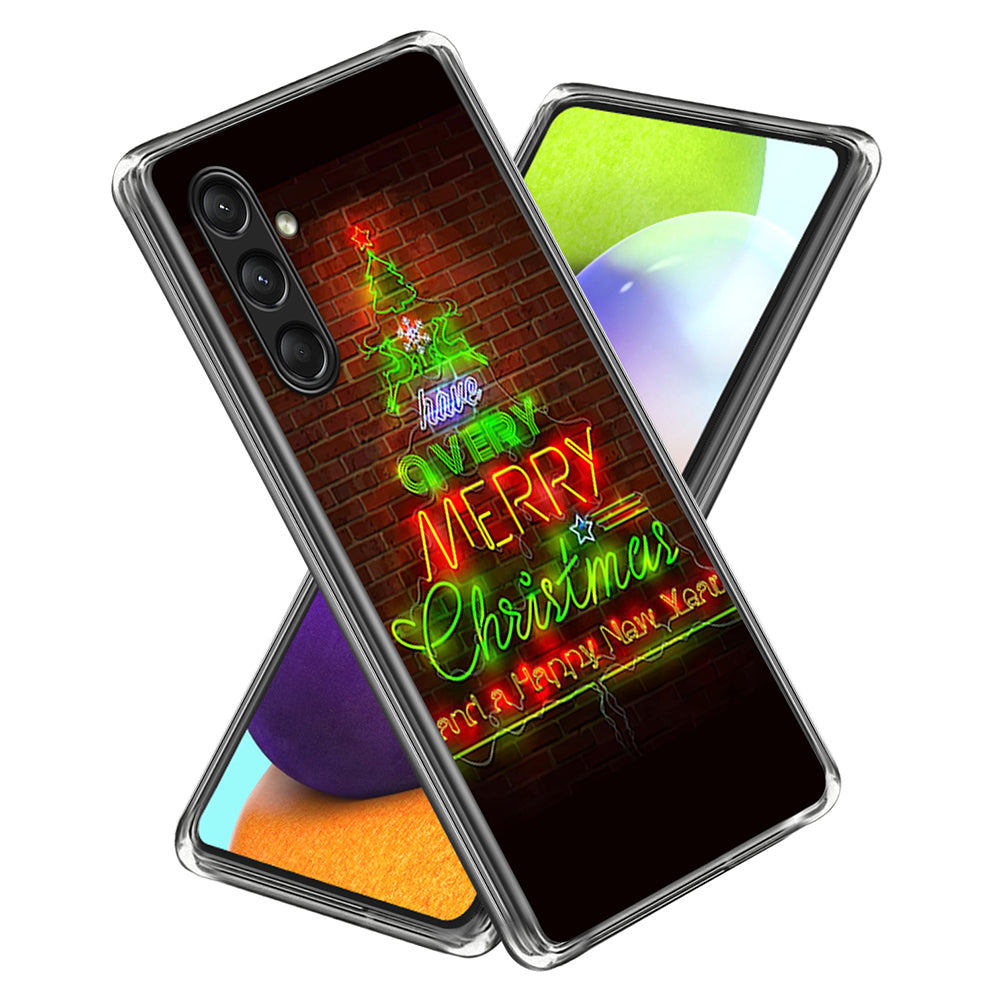 For Samsung Galaxy A16 5G / A16 4G Case Christmas Pattern Printing Soft TPU Phone Cover - Style I