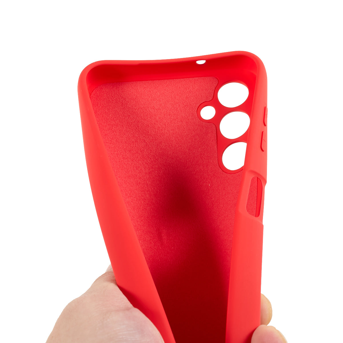 For Samsung Galaxy A16 5G / A16 4G Case Arc Edge 2.0mm TPU Protective Phone Cover - Red