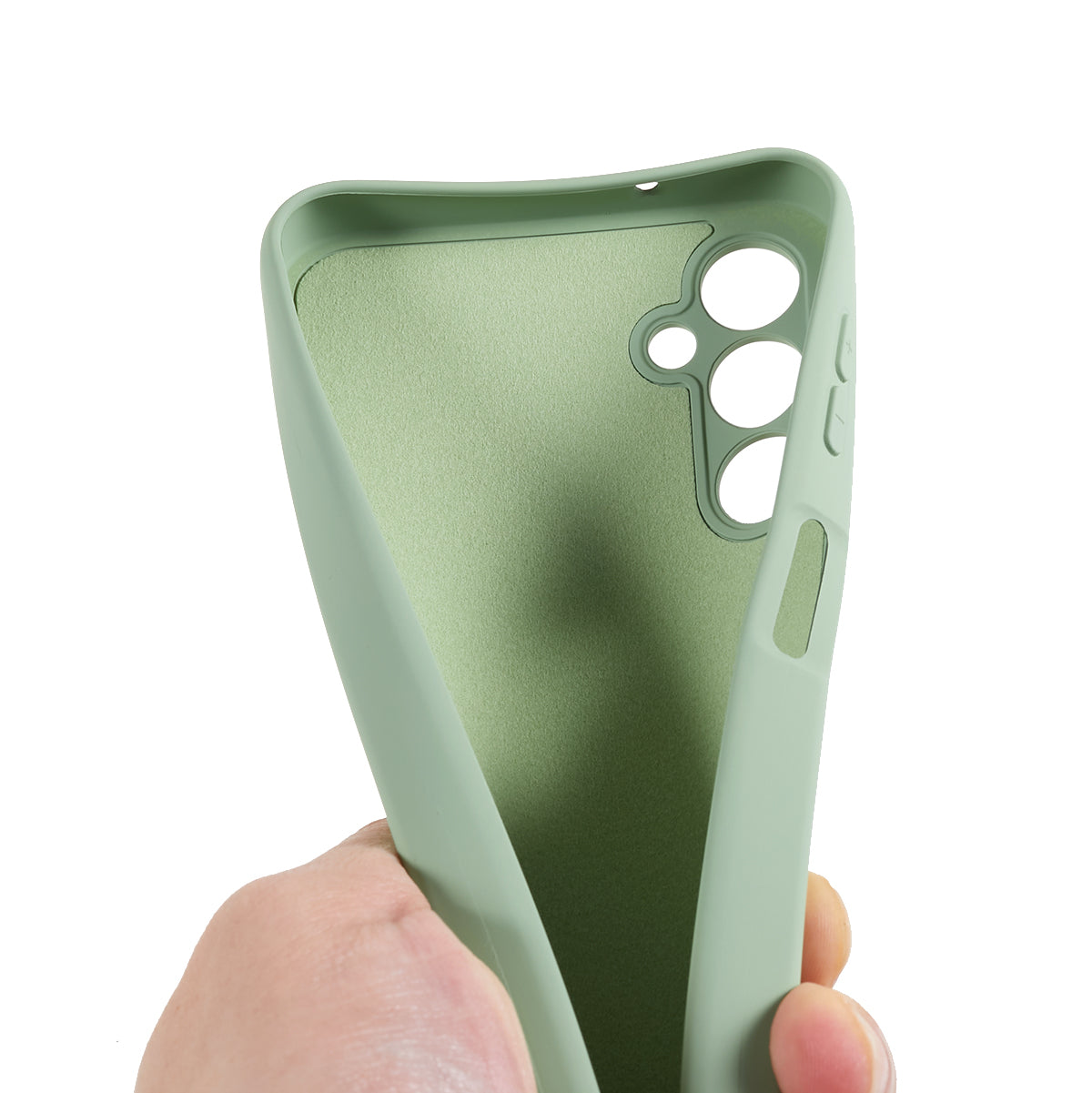 For Samsung Galaxy A16 5G / A16 4G Case Arc Edge 2.0mm TPU Protective Phone Cover - Green