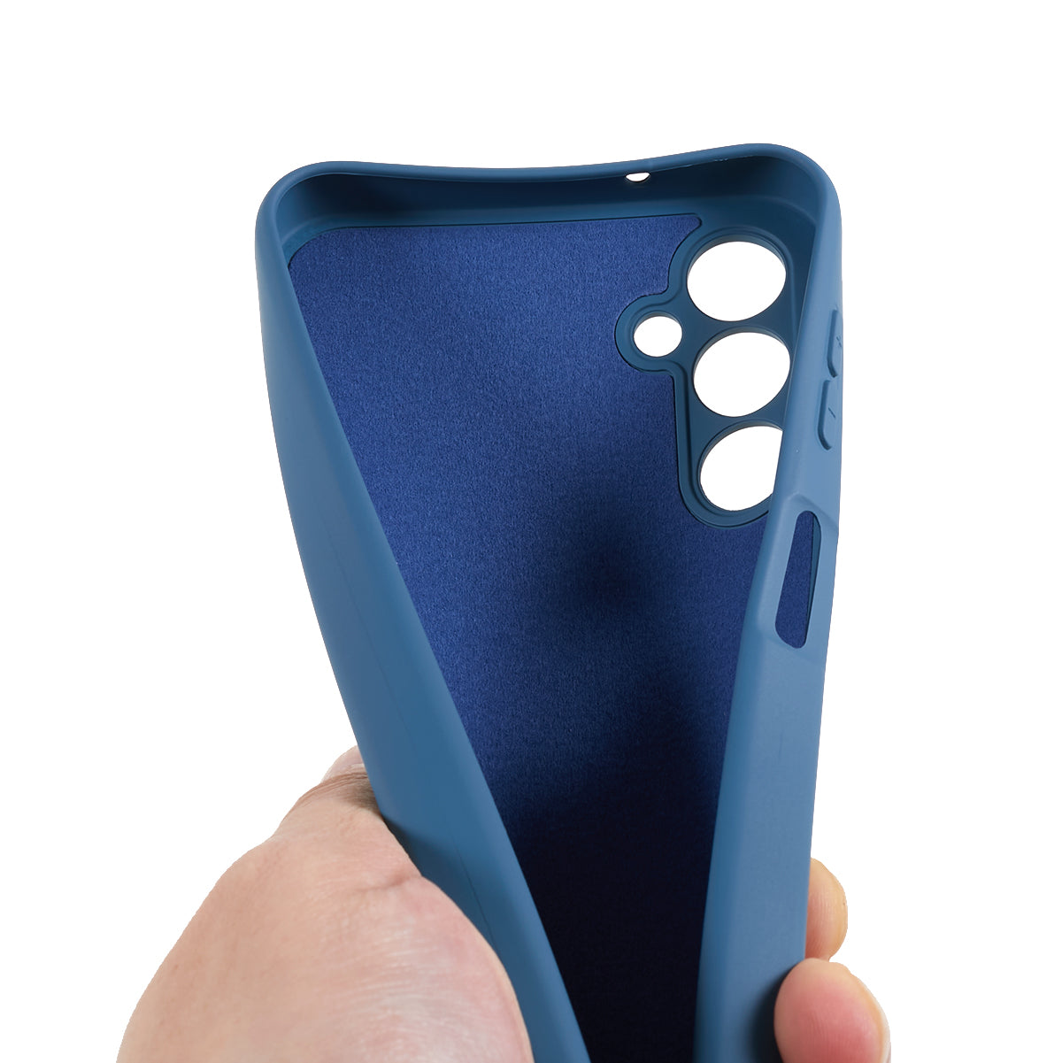 For Samsung Galaxy A16 5G / A16 4G Case Arc Edge 2.0mm TPU Protective Phone Cover - Blue