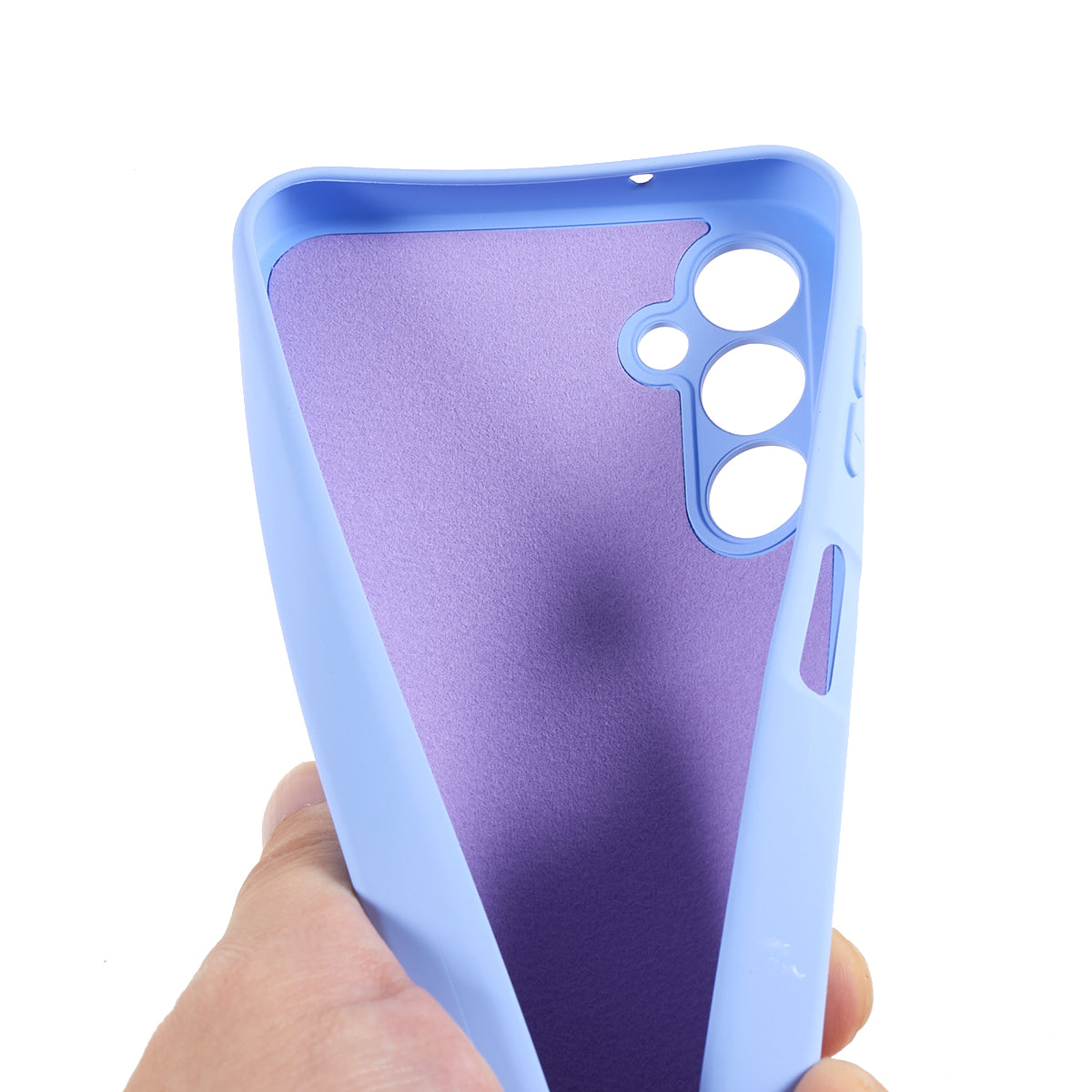 For Samsung Galaxy A16 5G / A16 4G Case Arc Edge 2.0mm TPU Protective Phone Cover - Purple