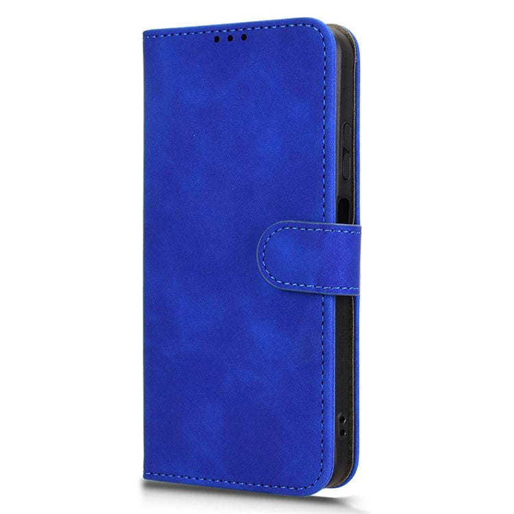 For Infinix Smart 9 4G  /  Hot 50i 4G Leather Case Skin-Feel Anti-Drop Wallet Flip Phone Cover - Blue