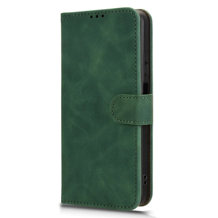 For Infinix Smart 9 4G  /  Hot 50i 4G Leather Case Skin-Feel Anti-Drop Wallet Flip Phone Cover - Green