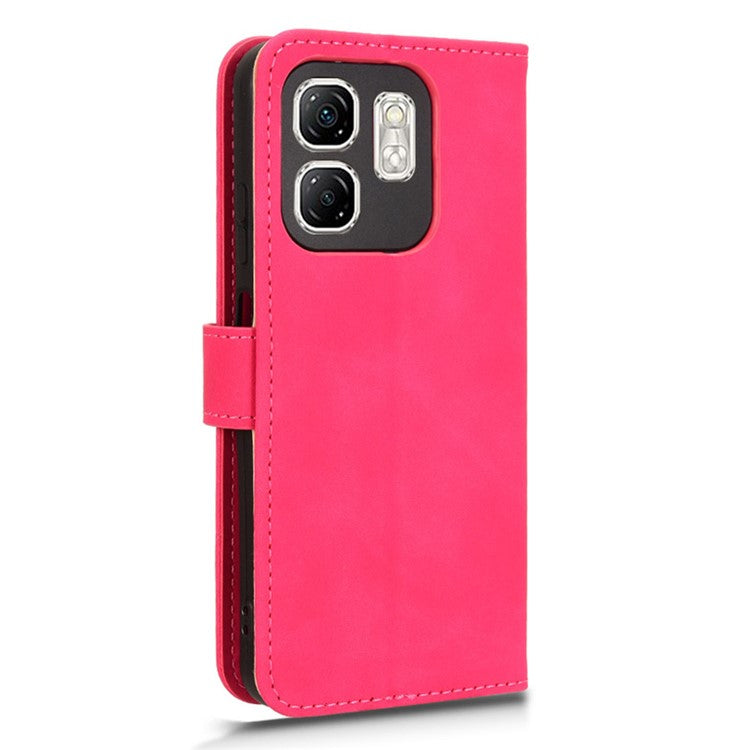 For Infinix Smart 9 4G  /  Hot 50i 4G Leather Case Skin-Feel Anti-Drop Wallet Flip Phone Cover - Rose