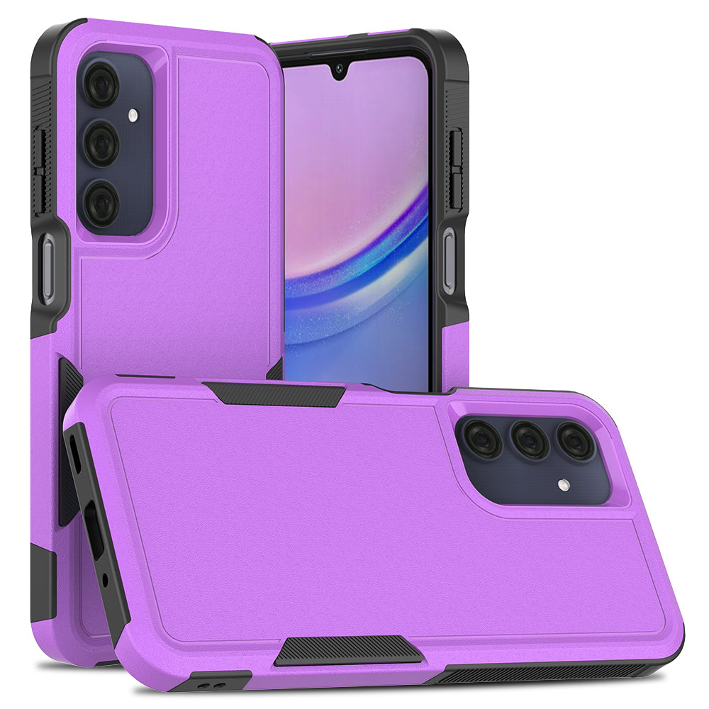 For Samsung Galaxy A16 5G / A16 4G Case 2-in-1 PC+TPU Shockproof Phone Cover - Purple