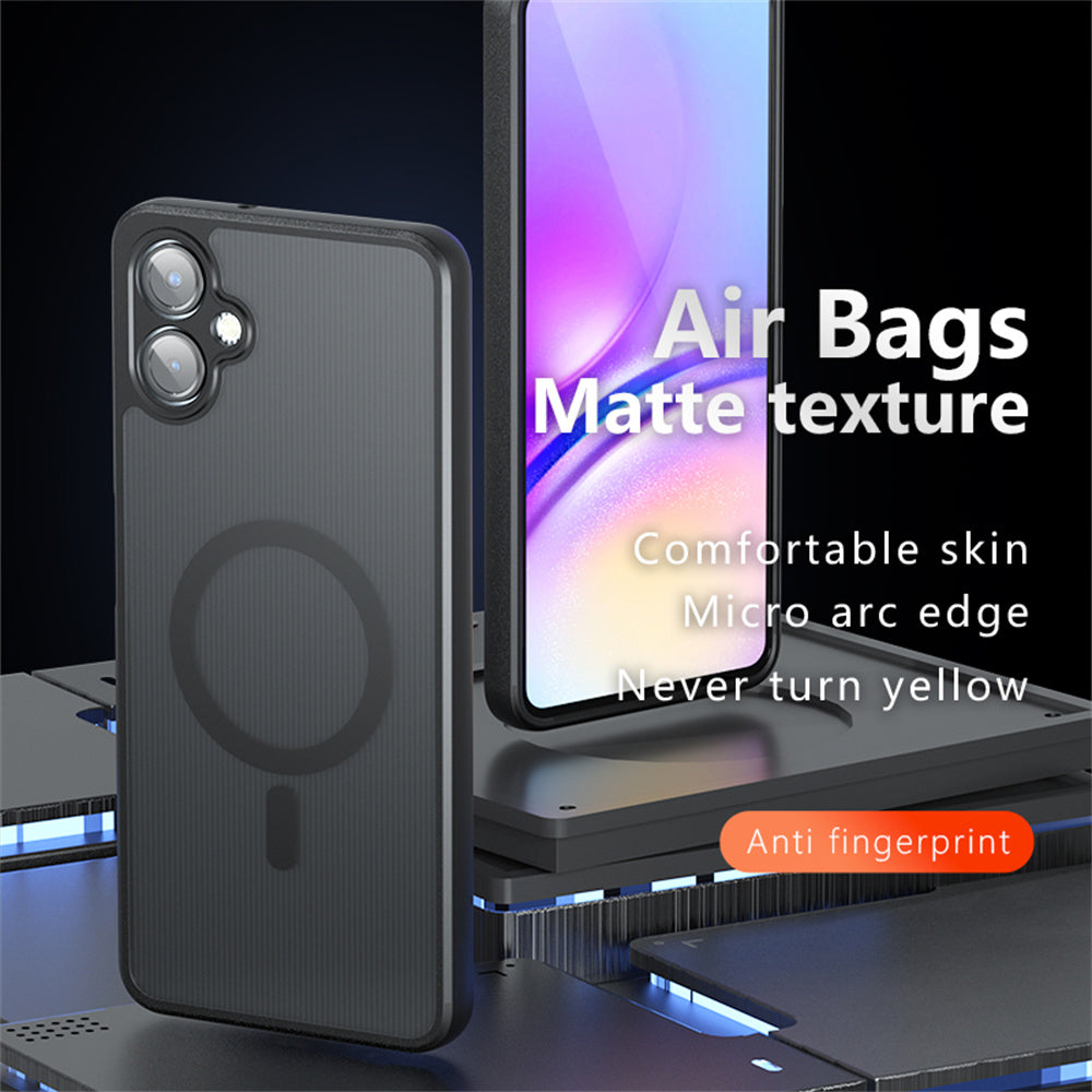 For Samsung Galaxy A06 Case Compatible with MagSafe TPU+PC Matte Phone Cover
