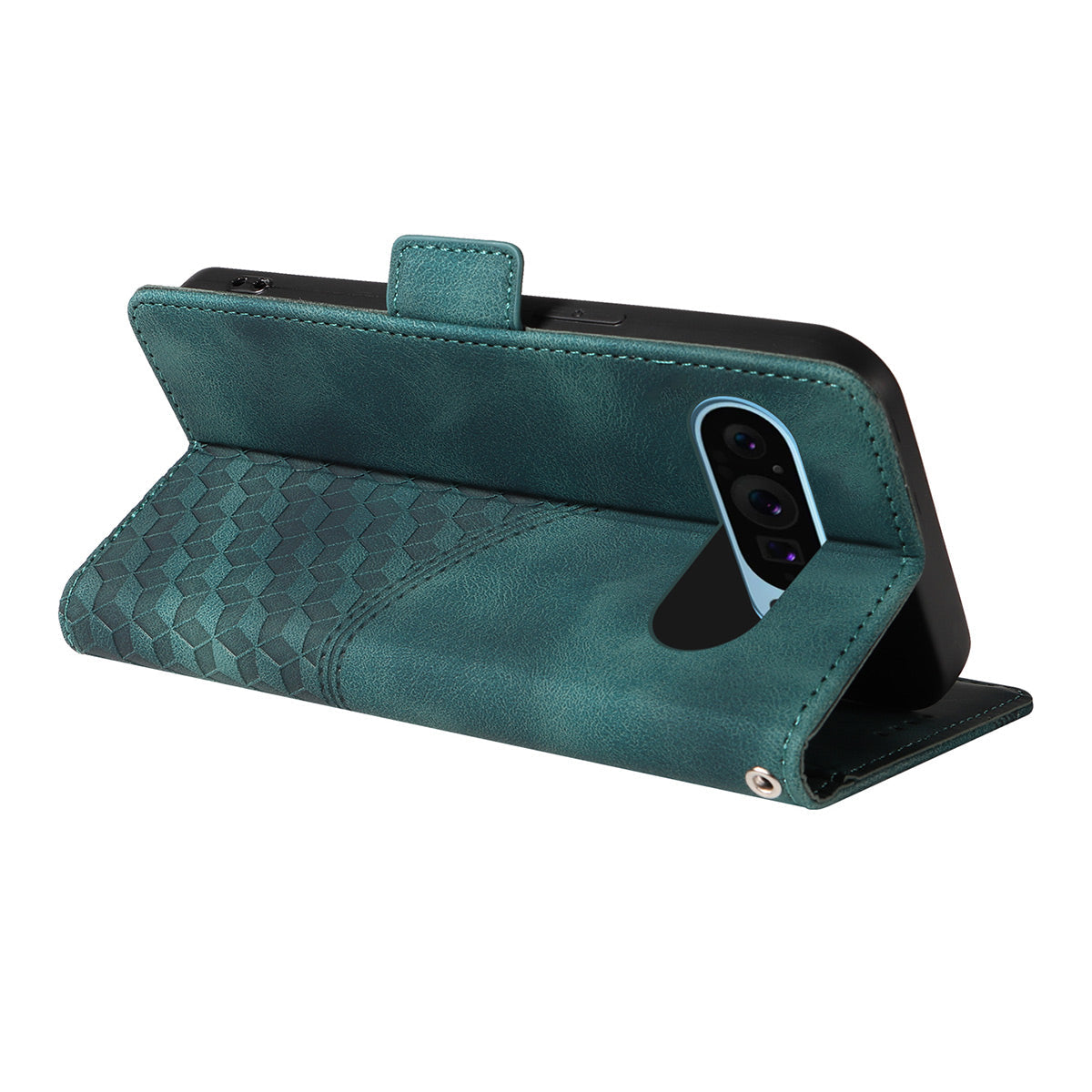 For Google Pixel 9 Pro ENKAY Starry Sky Pattern PU Leather Case Wallet Shockproof Phone Cover with Screen Film - Brown