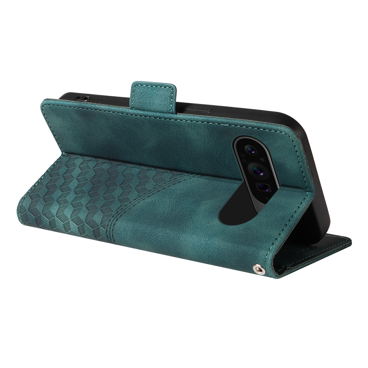 For Google Pixel 9 Pro XL ENKAY Starry Sky Pattern PU Leather Case Wallet Shockproof Phone Cover with Screen Film - Brown