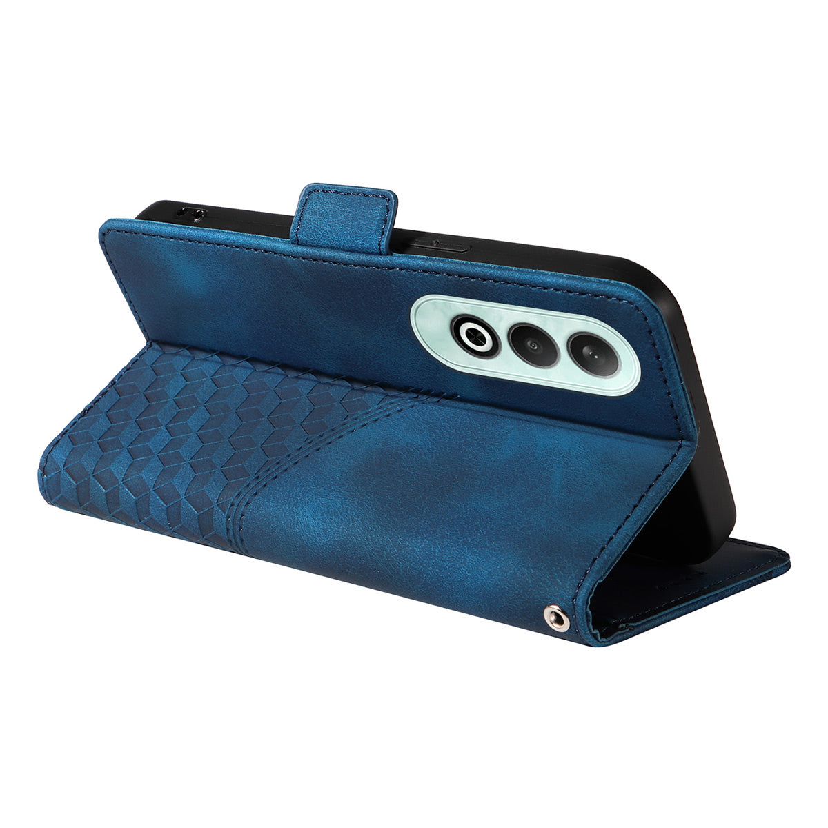 For OnePlus Nord CE4 5G ENKAY Starry Sky Pattern PU Leather Case Wallet Shockproof Phone Cover with Screen Film - Blue