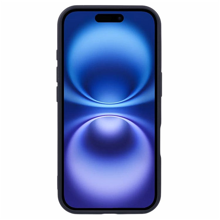 For iPhone 16 Case Compatible with MagSafe Shockproof PC+TPU Clear Phone Cover - Black