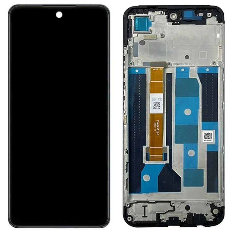 For Realme C65 4G Grade B LCD Screen and Digitizer Assembly + Frame (Without Logo)