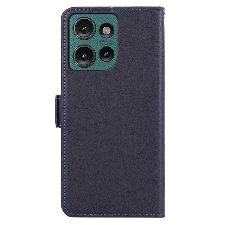 ABEEL For Motorola Edge 50 Neo 5G / Moto S50 5G / Thinkphone 25 5G Case Leather Phone Cover with RFID Blocking Wallet - Blue