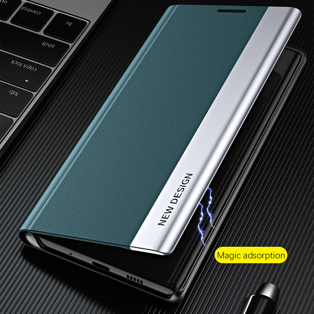 For Samsung Galaxy A16 5G / A16 4G Case Anti-Drop Leather Phone Cover with Stand - White