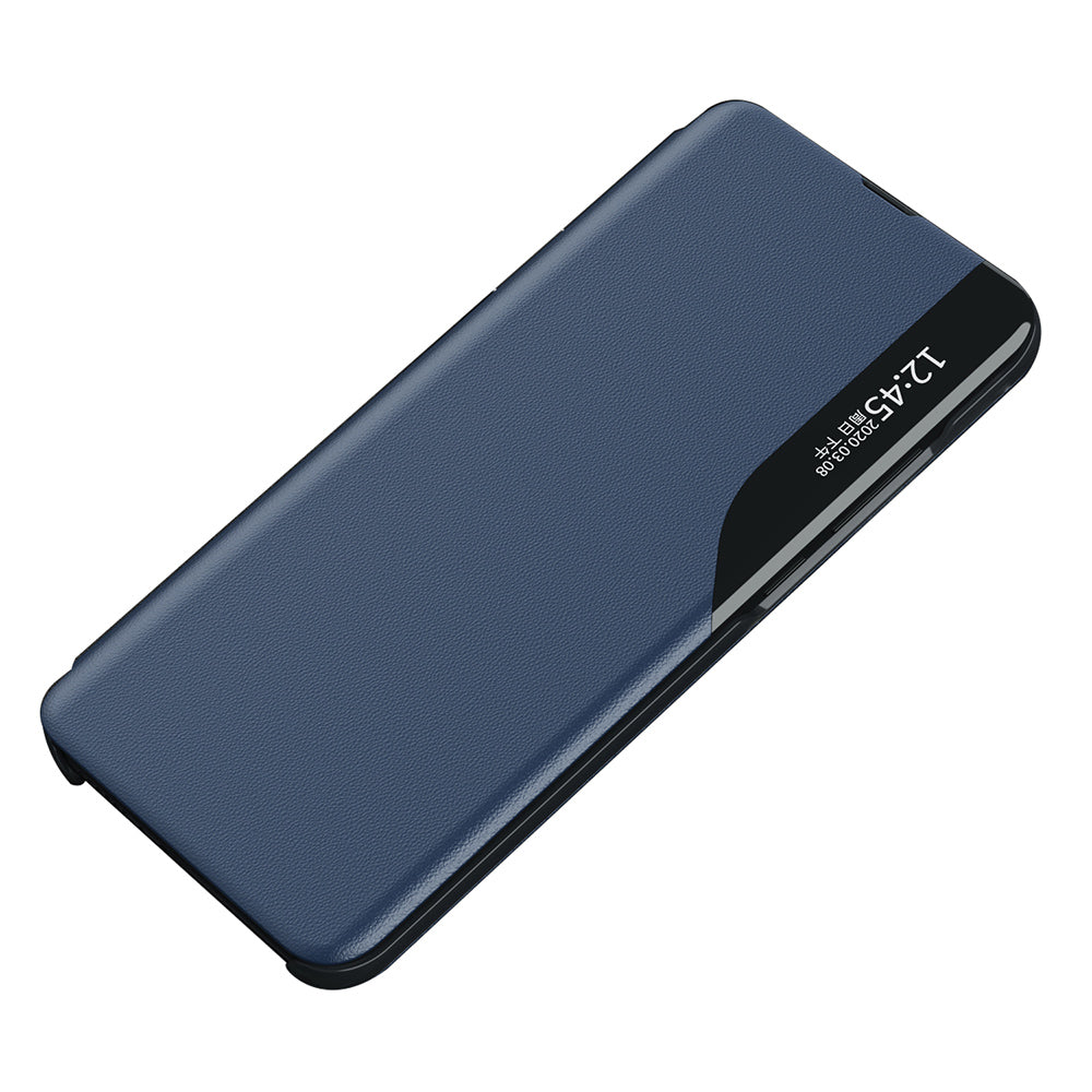 For Samsung Galaxy A06 Case View Window Full Protection Leather Phone Cover - Sapphire