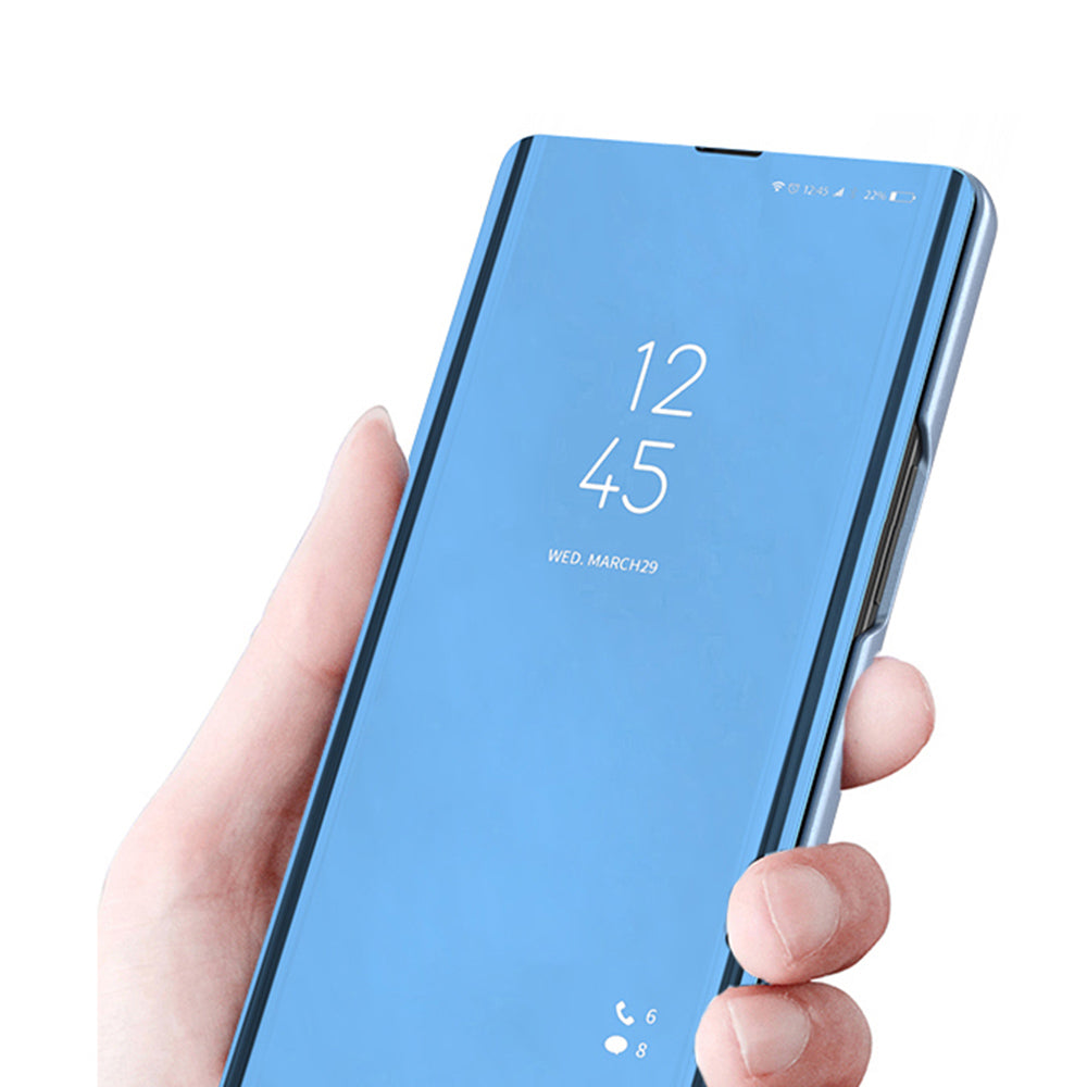 For Samsung Galaxy A16 5G / A16 4G Case View Window Stand Leather Flip Phone Cover - Rose Gold