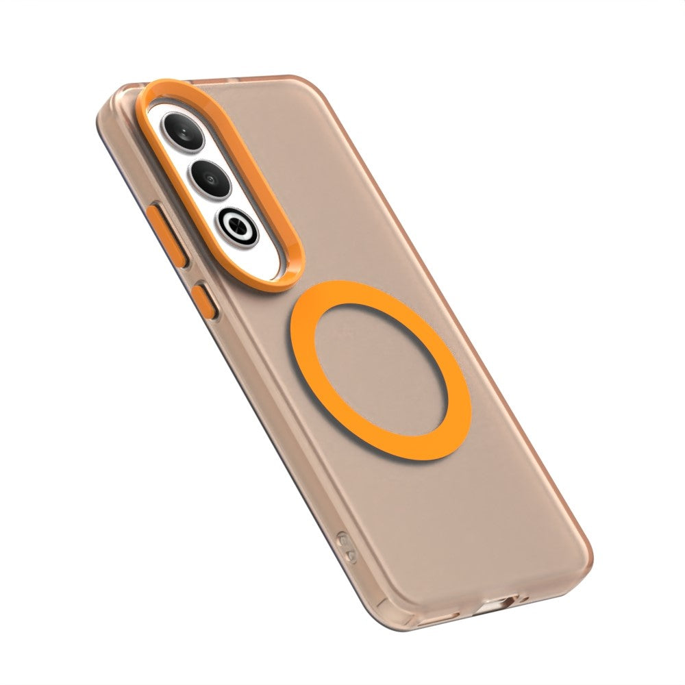 Candy Series For Oppo K12 / OnePlus Nord CE4 5G Case Compatible with MagSafe PC+TPU+PET Anti-Drop Phone Cover - Orange