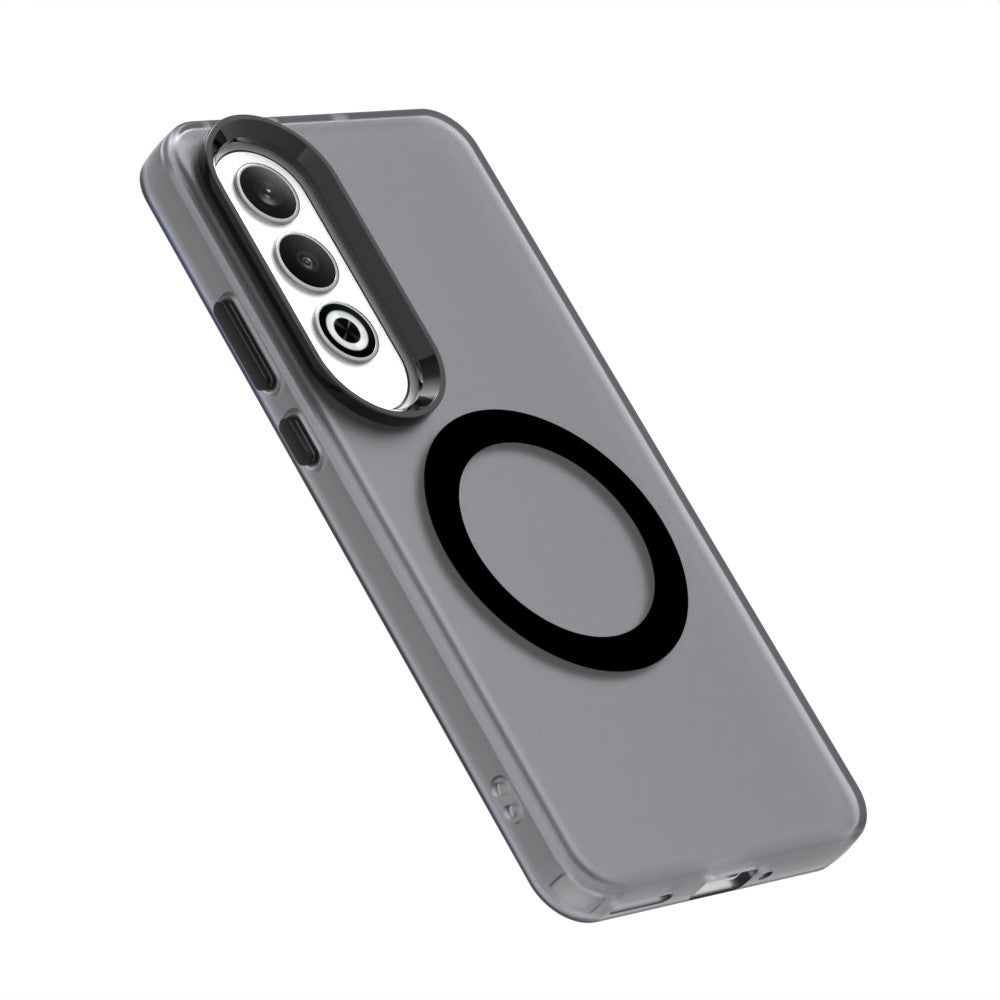 Candy Series For Oppo K12 / OnePlus Nord CE4 5G Case Compatible with MagSafe PC+TPU+PET Anti-Drop Phone Cover - Black