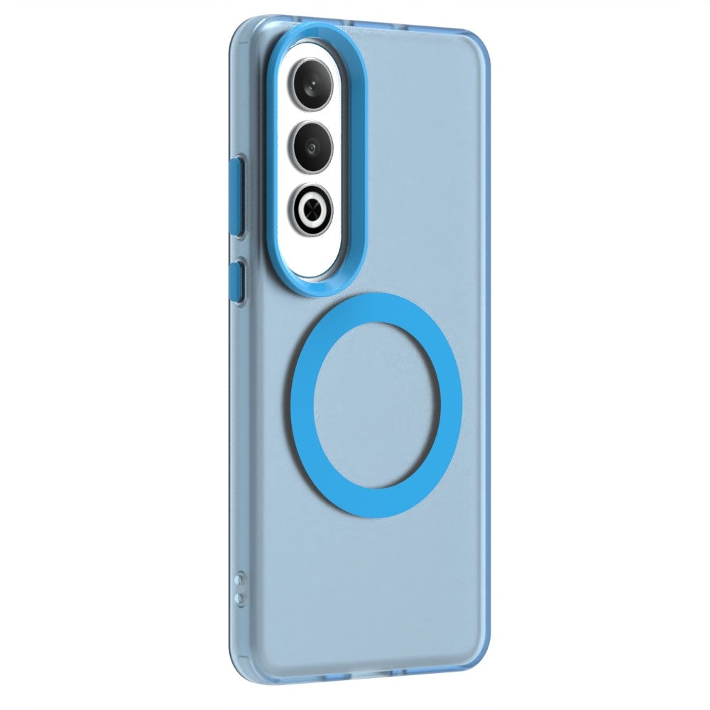 Candy Series For Oppo K12 / OnePlus Nord CE4 5G Case Compatible with MagSafe PC+TPU+PET Anti-Drop Phone Cover - Blue