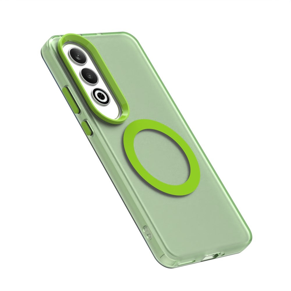 Candy Series For Oppo K12 / OnePlus Nord CE4 5G Case Compatible with MagSafe PC+TPU+PET Anti-Drop Phone Cover - Green