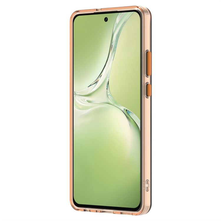 Candy Series For OnePlus Nord CE4 Lite 5G / Oppo K12x 5G (China) Case Compatible with MagSafe PC+TPU+PET Anti-Drop Phone Cover - Orange