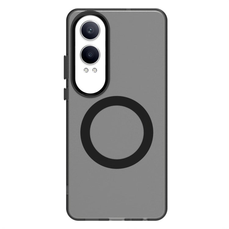 Candy Series For OnePlus Nord CE4 Lite 5G / Oppo K12x 5G (China) Case Compatible with MagSafe PC+TPU+PET Anti-Drop Phone Cover - Black