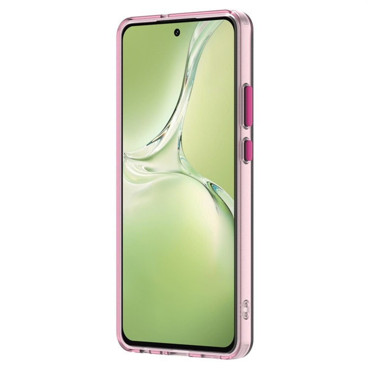 Candy Series For OnePlus Nord CE4 Lite 5G / Oppo K12x 5G (China) Case Compatible with MagSafe PC+TPU+PET Anti-Drop Phone Cover - Red