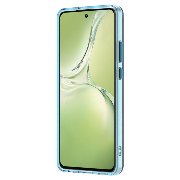 Candy Series For OnePlus Nord CE4 Lite 5G / Oppo K12x 5G (China) Case Compatible with MagSafe PC+TPU+PET Anti-Drop Phone Cover - Blue