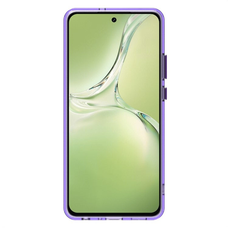 Candy Series For OnePlus Nord CE4 Lite 5G / Oppo K12x 5G (China) Case Compatible with MagSafe PC+TPU+PET Anti-Drop Phone Cover - Purple