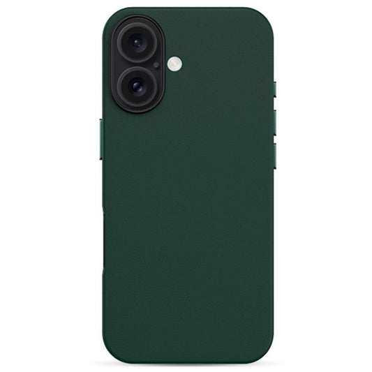 KZDOO Noble Collection Series For iPhone 16 Case PU+PC Shockproof Phone Cover - Green
