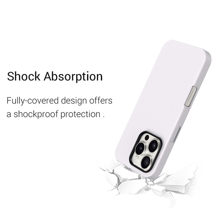 KZDOO Noble Collection Series For iPhone 16 Case PU+PC Shockproof Phone Cover - Orange