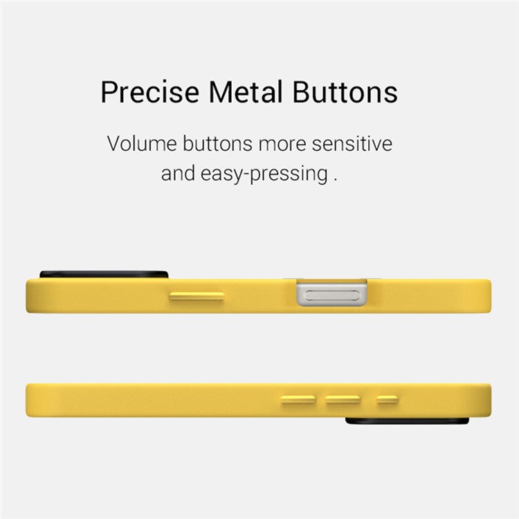 KZDOO Noble Collection Series For iPhone 16 Case PU+PC Shockproof Phone Cover - Red