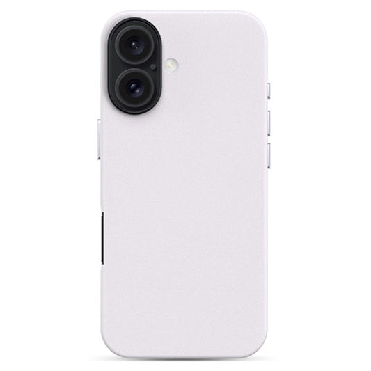 KZDOO Noble Collection Series For iPhone 16 Case PU+PC Shockproof Phone Cover - White