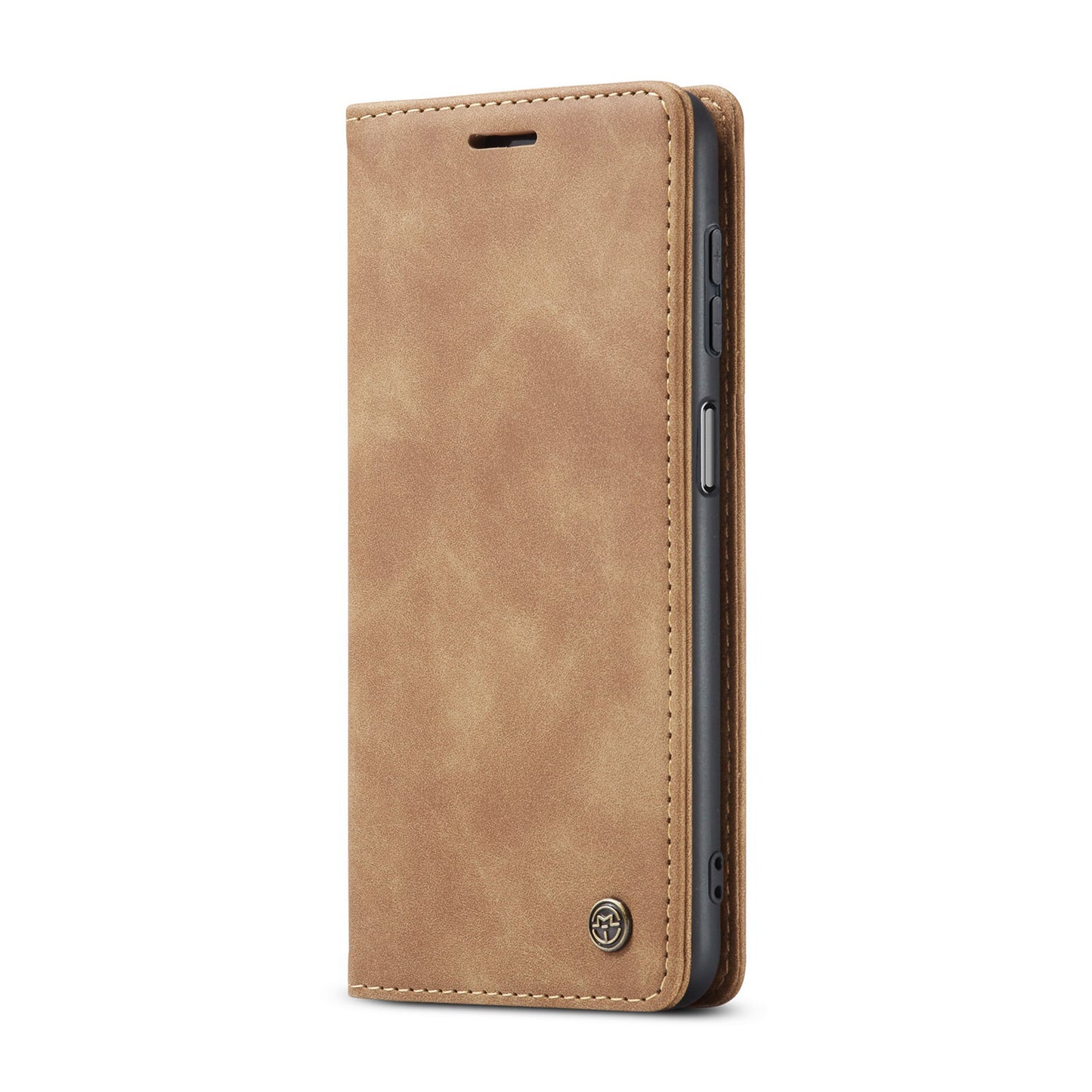 For Samsung Galaxy A16 5G / A16 4G Case CASEME 013 Series Card Holder Stand Leather Phone Cover - Brown