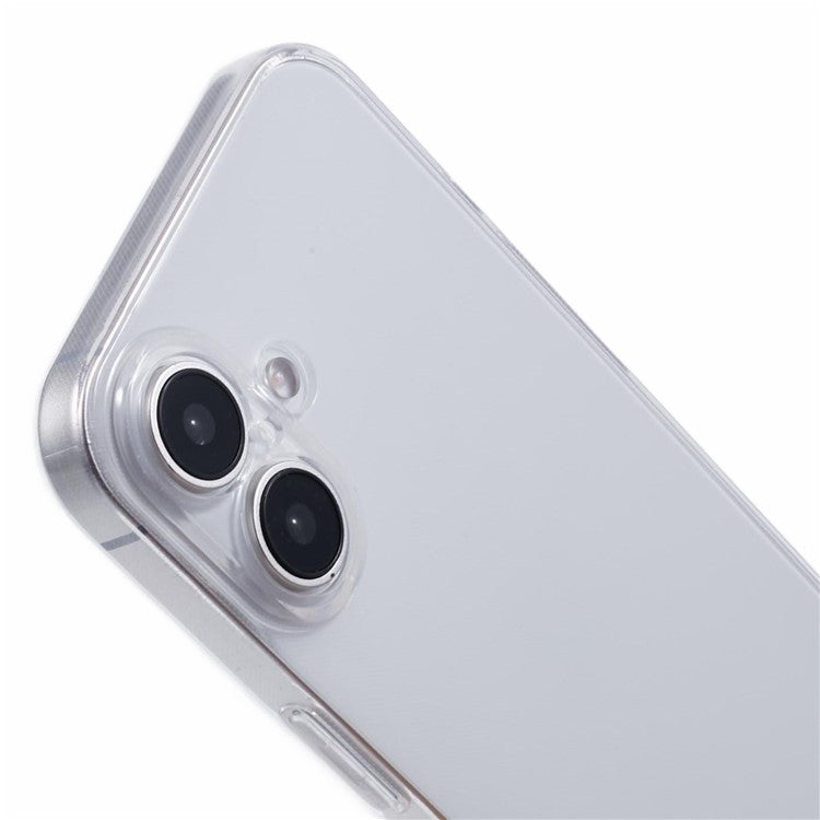 For iPhone 16 Plus Shockproof Case 1.5mm Thickness Clear TPU Phone Cover