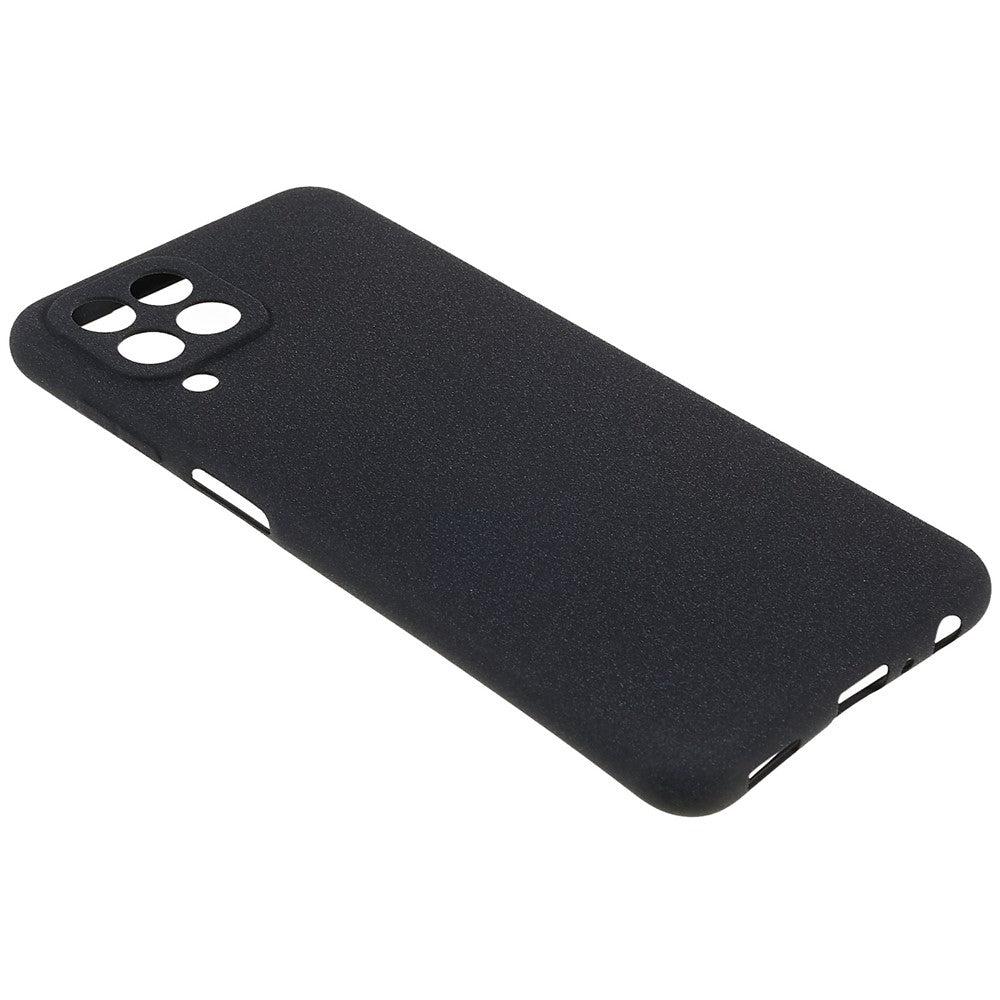 For Samsung Galaxy M33 5G (Global Version) Soft TPU Phone Cover Double-Sided Matte Anti-scratch Back Case - Black